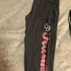Texans Jogger capris and shirt